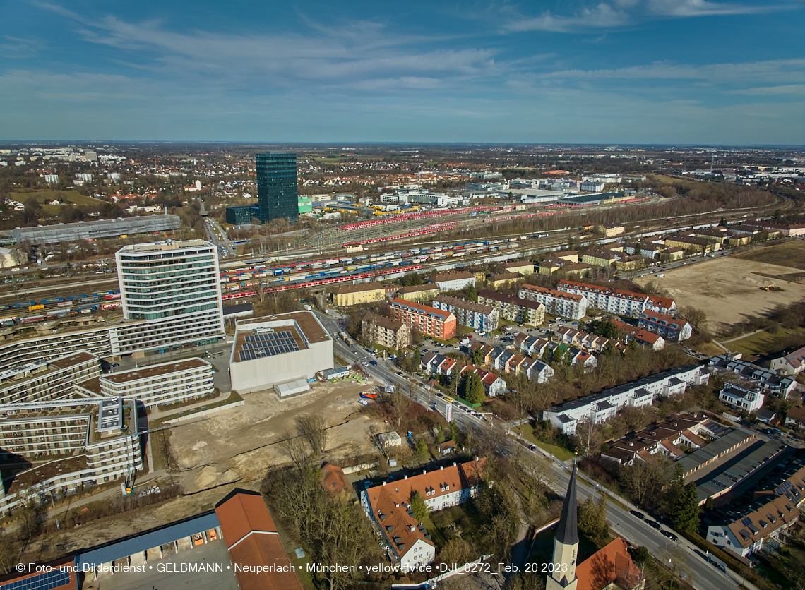 20.02.2023 - Copterfotos und Luftbilder von Berg am Laim